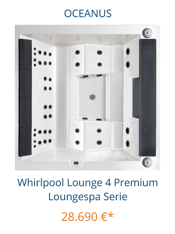 Oceanus Whirlpool Lounge 4 Premium Loungespa